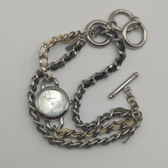 Silver Bracelet Watch Set of Two - Picture 2 of 5